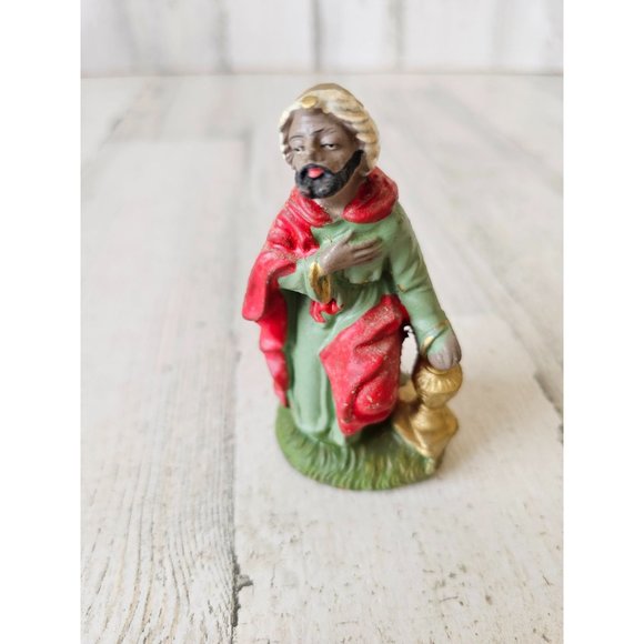 Vintage Italian fontanini Wiseman incense nativity village Xmas decor - Picture 1 of 8